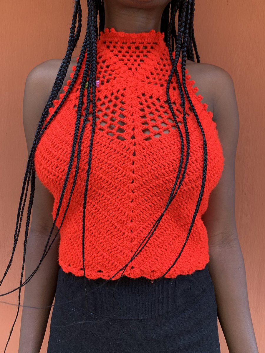 SimplyNira's tweet photo. Hello beautiful people. It's been awhile I posted here and that's because I am busy trying to get better in my handmade crochets.
Here I am with a beautiful crochet halter top from Niracrochets
Price: 4000NGN - 6000NGN.
#Niracrochets #BBNaijia #handmade 
RT https://t.co/CzckHULZre
