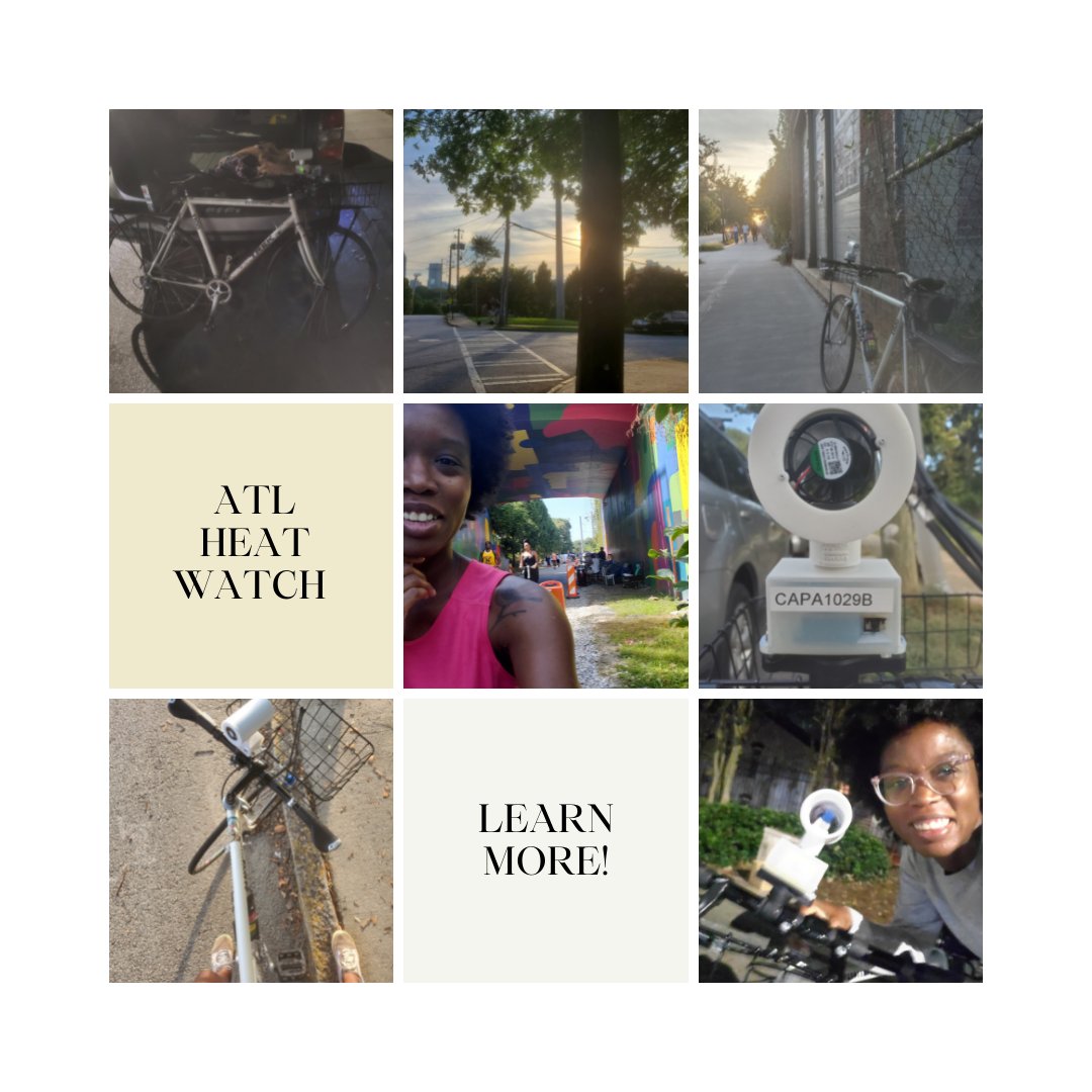 Atlanta is one of the most heat-vulnerable cities in the country.  “Black Atlantans face a greater risk of heat vulnerability than perhaps any other group in the United States.” 

#CapaHeatWatch
#ATLHeatWatch
#civilbikes
@noaaclimate 
@capaheatwatch 
@spelmancollege