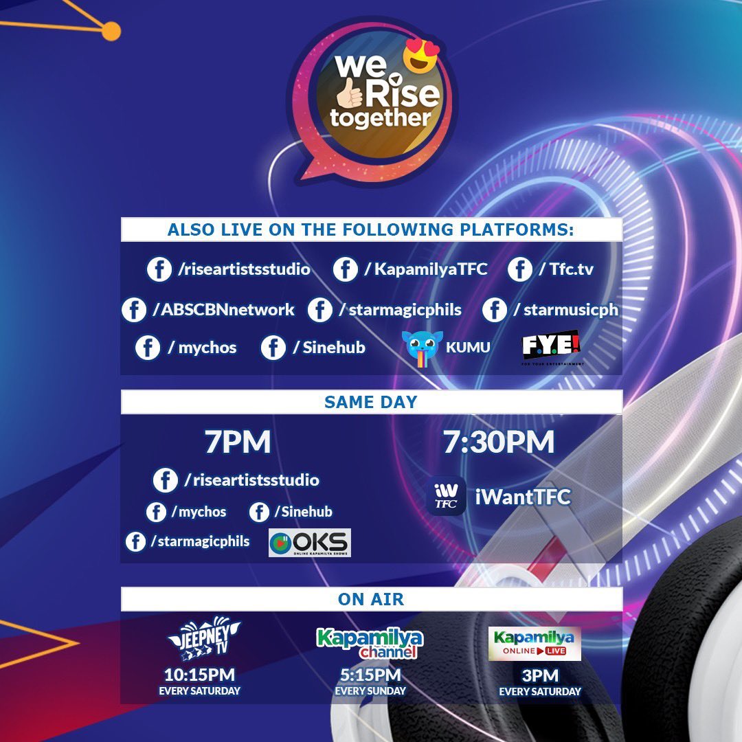 See you tom! 12nn Live na Live po tayo sa We Rise Together 💯✅ Excited ako sa kantahan at kwentuhan kasama sina <a href="/anqelaken/">Angela Ken</a> <a href="/officialsabmusi/">SAB</a> and <a href="/thenamelesskids/">thenamelesskids</a> 🧡 Lets go Zach Castañeda and <a href="/gasvicencio/">Gillian Vicencio</a> <a href="/riseartistsph/">Rise Artists Studio</a>