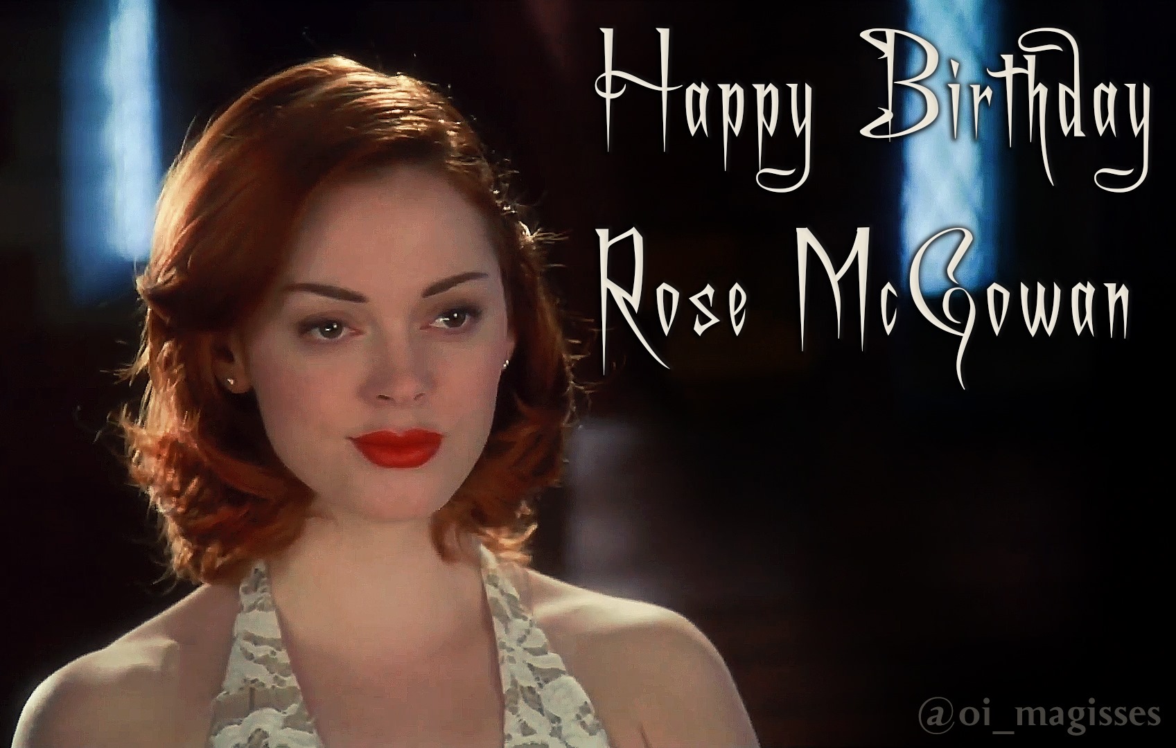 Bon anniversaire à la belle Rose McGowan
Elle fête ce 5 Septembre 2021 ses 48 ans
Happy Birthday Rose 