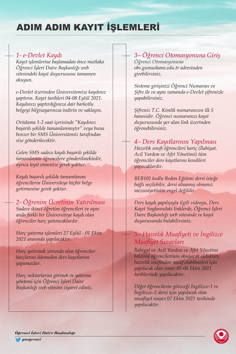 gumushane universitesi ogrenci isleri guogrenci twitter