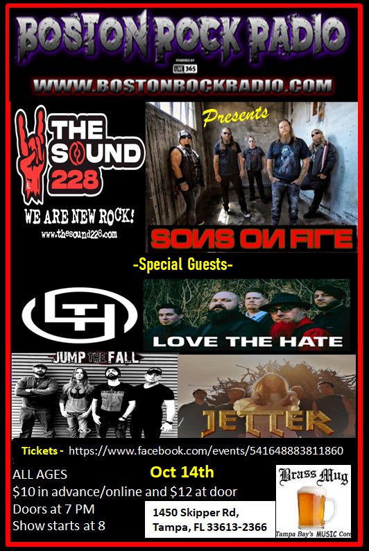 Florida we’re coming for a few shows. <a href="/thesound228/">The Sound</a> @BostonRockRadio