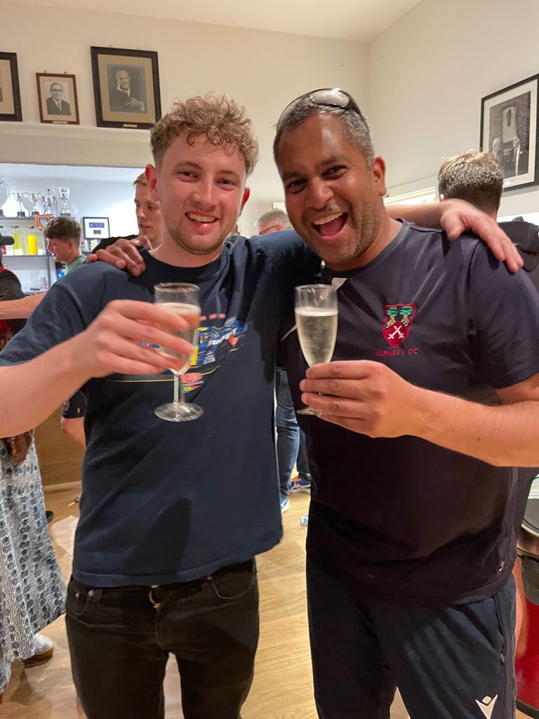 Many Congratulations to Jack Bruce and our 1st Xl by beating Highgate by 4 wks to secure promotion to the MCCL Premier League! Also a special shout-out to a club legend and our rock @chetan72patel for all his efforts behind the scenes! #RollOn2022