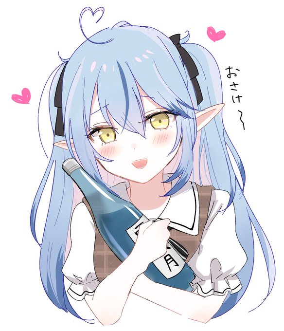 少女とお酒感がつよい
#LamyArt #雪花ラミィ新衣装 