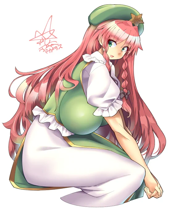 座る美鈴さん 