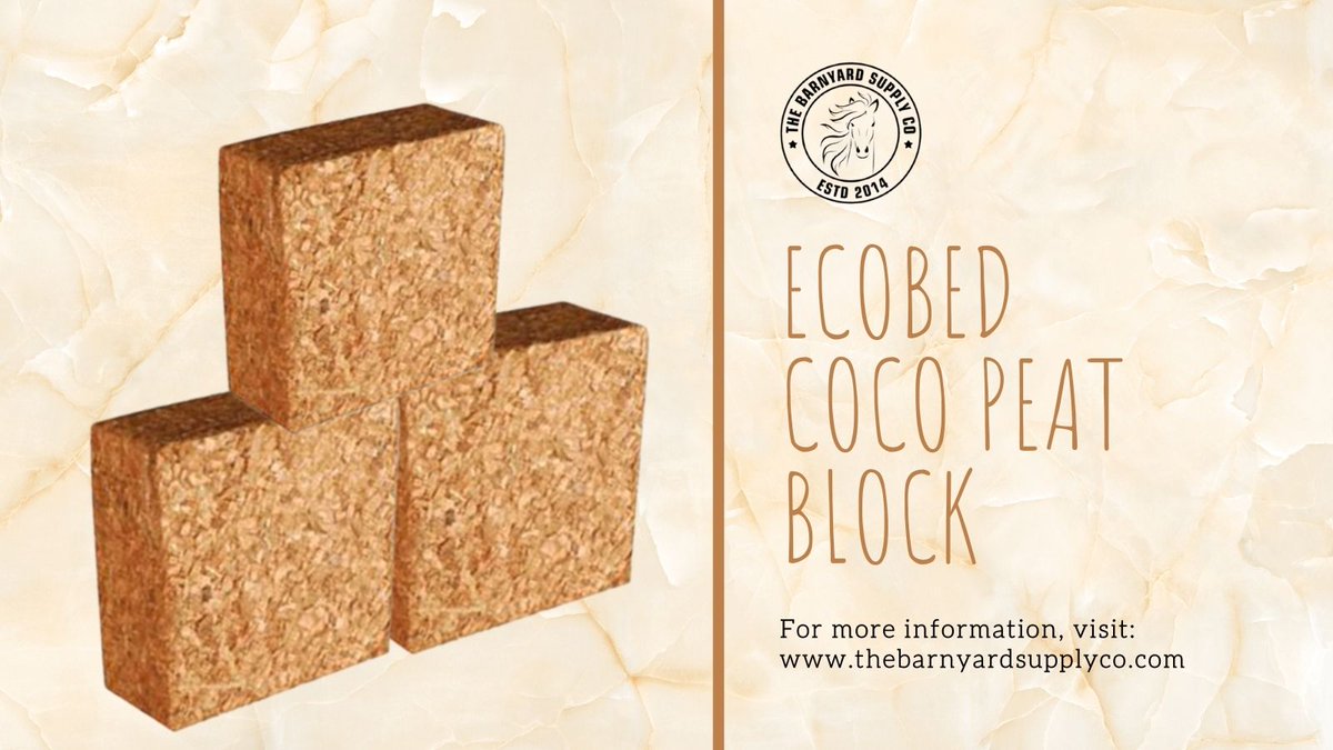 BarnyardSupply's tweet photo. Coco peat block is made from coconut husks. EcoBed Coco Peat Blocks are compressed blocks of coco peat.
Shop link: https://t.co/2lw3vuXfZm
#cocopeat #cocopeatblock #organic #natural #ecofriendly #coconut #cococoir #coir #biodegradable #bestprice #Coconut #gardening #coconuthusk https://t.co/f3anxRAHDy