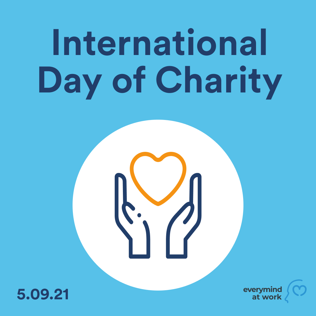 It's the International Day of Charity!

Mental health charities play a big role in moving forward the conversation of mental wellbeing in the workplace &amp; around the 🌍

Let's keep raising awareness and support where can💙

Reply to this with a charity that means something to you!