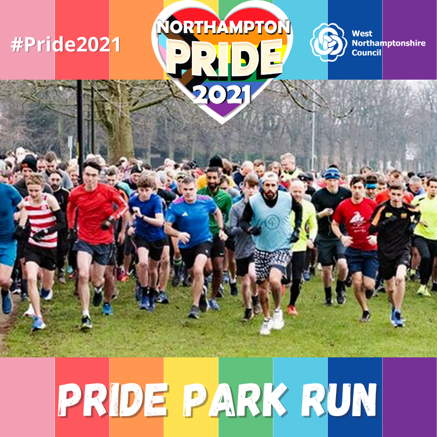 Northampton Parkrun at the Racecourse is back and will be celebrating PRIDE on Saturday the 11th September 🏳️‍🌈🏃
It is free run but please register before you first come along at parkrun.org.uk/register/

🌈Follow Pride event at ow.ly/FjDt50G3IZc
#northamptonpride #Pride2021