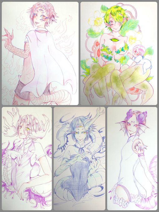 うちの子まとめ作ろうと思って一家の途中で力尽きかけてる 