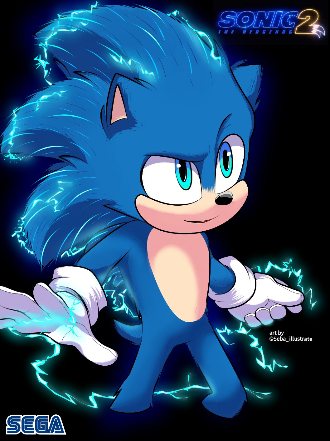 Seba Illustrate on X: #SonicMovie2 #SonicTheHedgehog #SEGA音 #supersonicmovie super sonic movie in the style of my old (lost) drawings I'm testing a new drawing app *#ParamountPlus #SONIC #sonicart / X