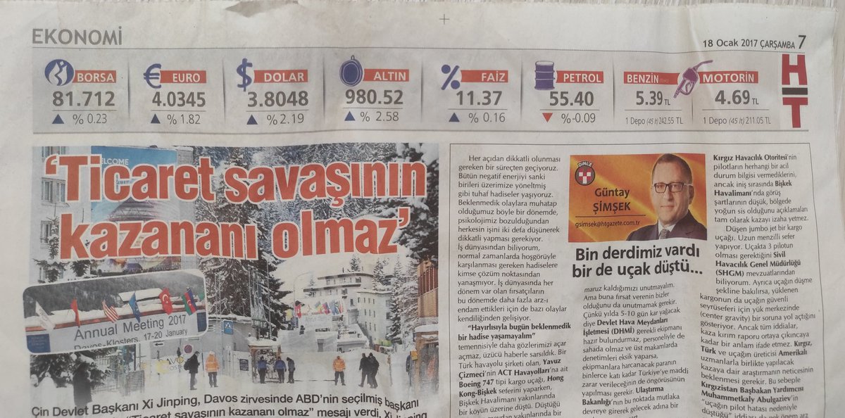 Evde bulduğum 2017 senesine ait bir gazetenin ekonomi bölümü. Her şey apaçık ortada, 4 senede çok şey değişti, kasıtlı değiştirildi.
#ekonominindurumu