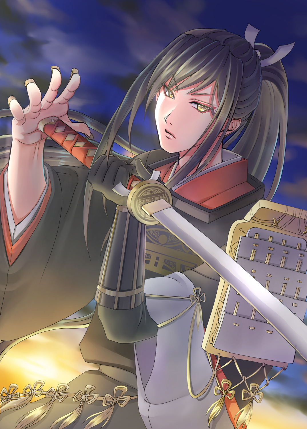 琴水さやは 1 23 関西コミティア インテ 刀剣乱舞無双に太郎さんを 太郎太刀をお願いします 有料dlcでも構いません 何卒 何卒 というわけで 太郎太刀出陣祈願イラストです 出来れば最後の２振りが 大太刀兄弟 だと いいな どうか