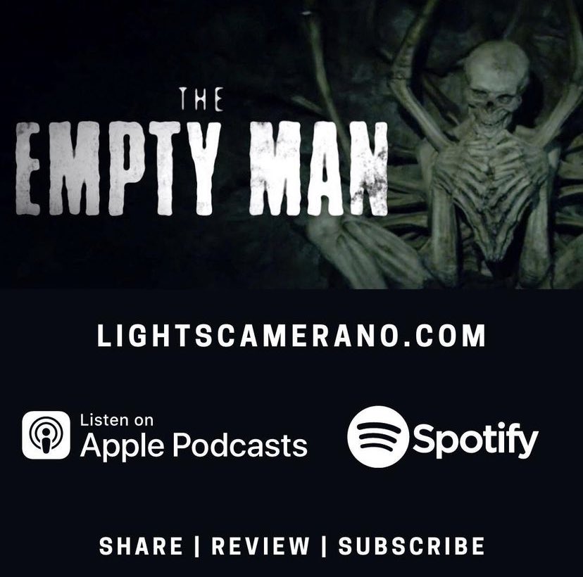 LightsCameraNo's tweet photo. Kick off your long weekend with a new episode of Lights Camera No! We're breaking down #TheEmptyMan this week — tune in for a summary, movie trivia, the 'Why would they do THAT?' moments in this flick, and this week's #HorrorMovieNews ☠️🕳️ #PodernFamily https://t.co/yf54Dkg4ZL