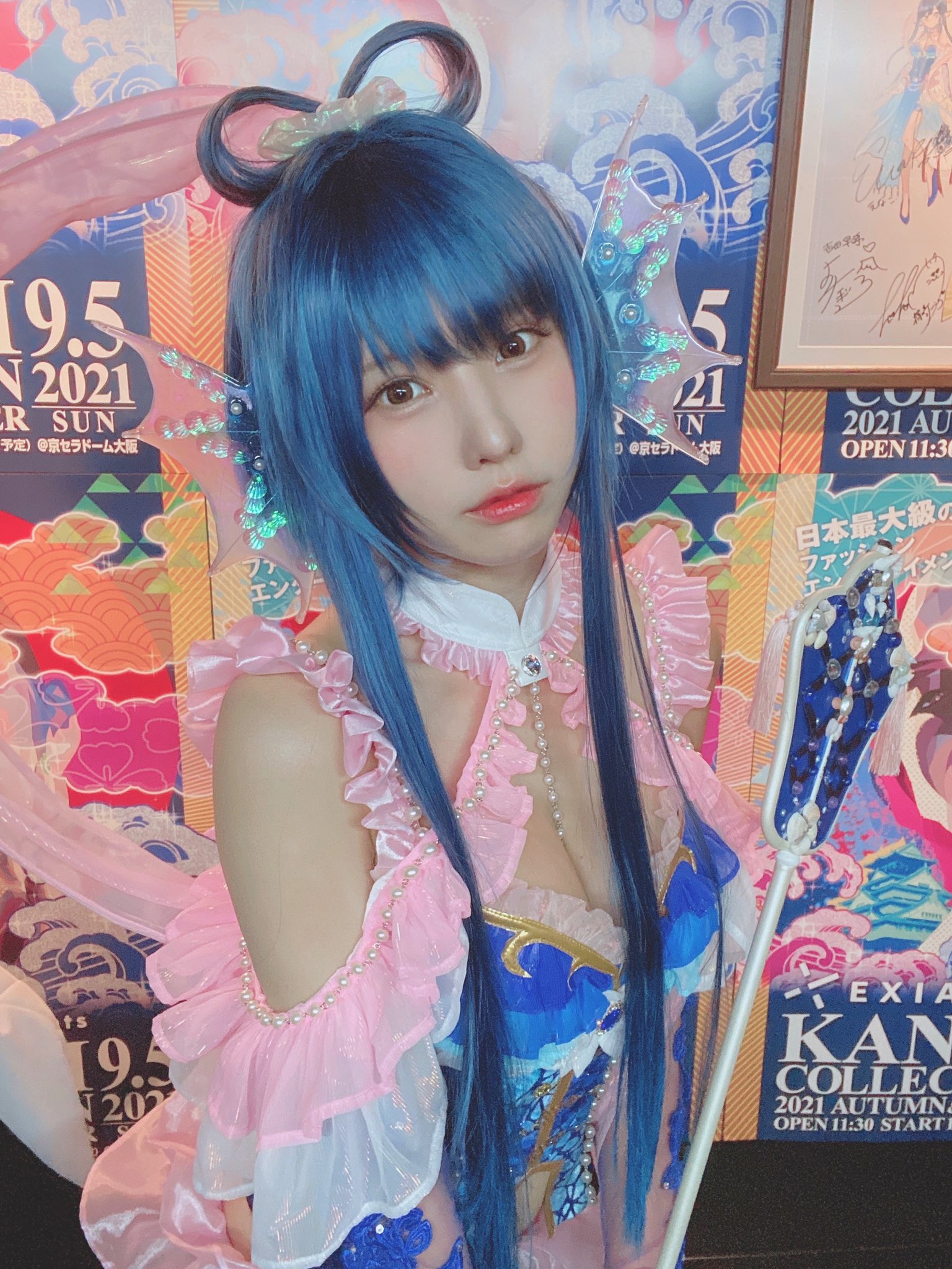 えなこ 関西コレクション ありがとうございました 17live Presents今昔御伽噺special Stage では 浦島太郎の乙姫様のコスプレ そしてファッションは Nier Clothing ステージ R4g ステージに出演させていただきました 初めてランウェイを