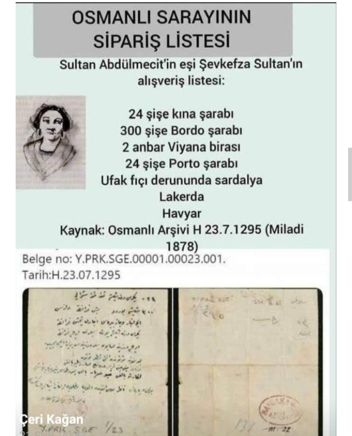 Abdülhamid Kayıhan Osmanoğlu'na, Atatürk'ü hedef alıyor diye
"Evet,Fatih besmeleyle
aldı ama,siz de kafa çekerek koca devleti batırdınız."diyen Halaçoğlu'ndan o dönemde saraya alınan şarap ve alkol miktarlarını
gösteren kapak gibi belgeli yanıt geldi.
#GeliyorGelmekteOlan