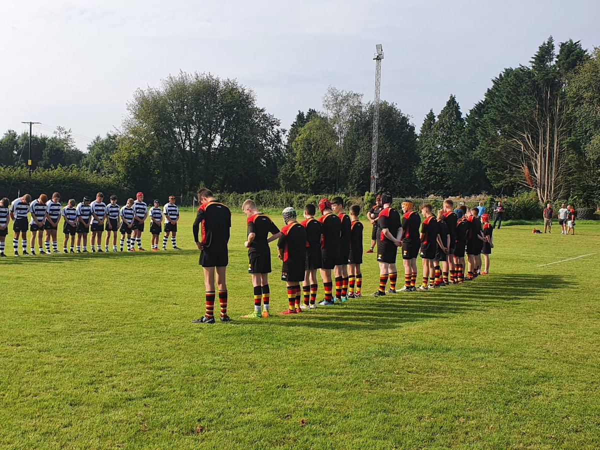 Today our under 14s observed a minutes silence following the recent passing of Sian Axford as many boys are friends with Sian’s son Tomos. Again we send our condolences to the family as a team and as a club.