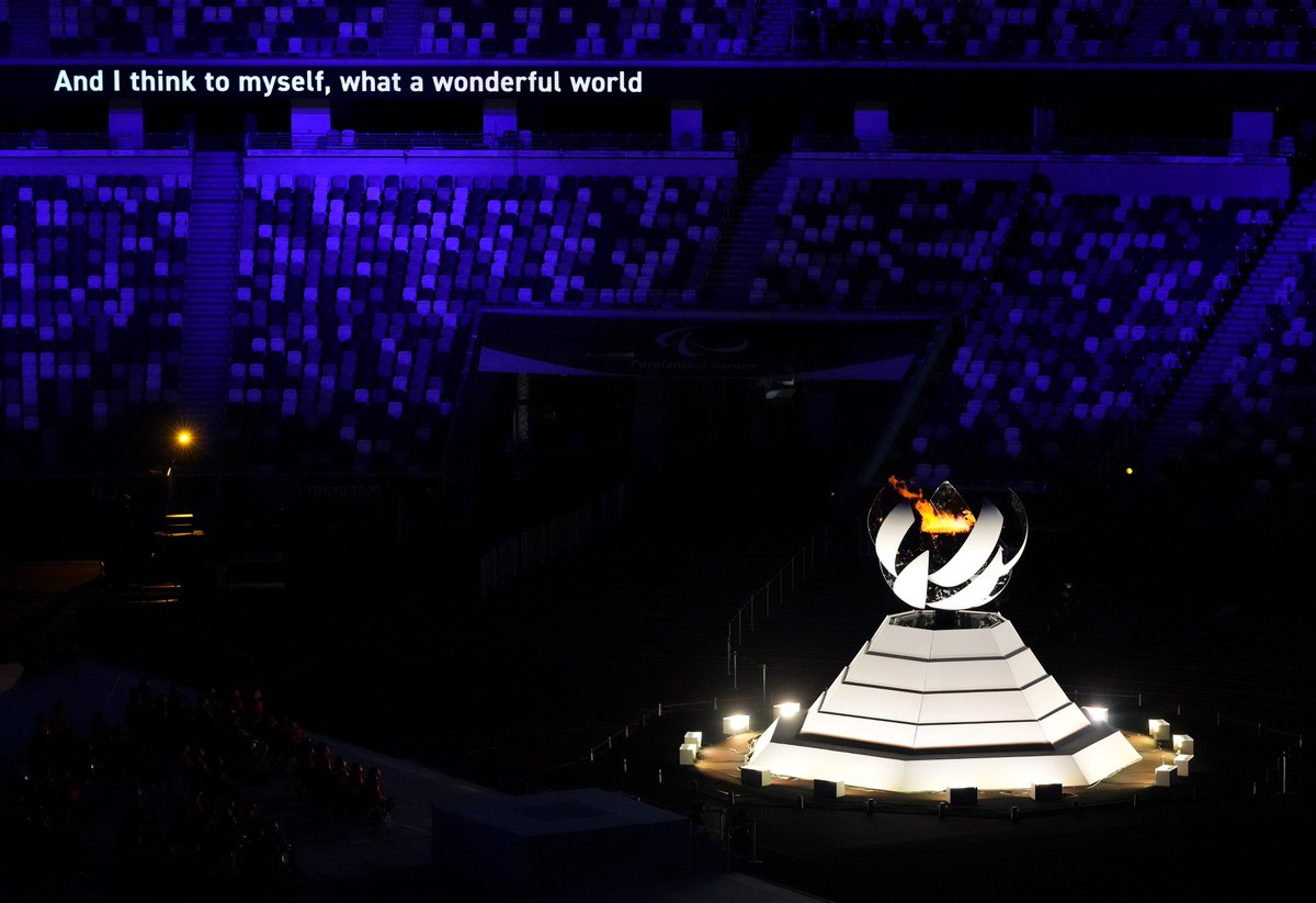 Thank you! It will soon be time for the #Paralympics flame to say good night. 🔥 #UnitedByEmotion #Tokyo2020