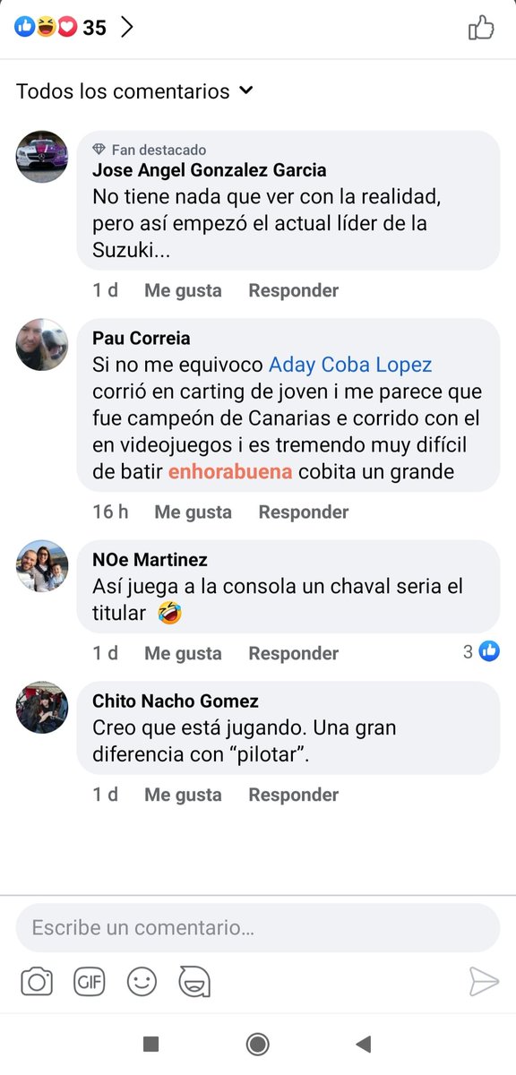 Les invito a toda esta gente que critica a un simracer en redes por una onboard de un piloto como <a href="/AdayCoba/">𝘼𝘿𝘼𝙔 𝘾𝙊𝘽𝘼 𝙇𝙊𝙋𝙀𝙕 🍌</a> , a que antes de publicar comentarios asi se informaran de toda la preparacion, trabajo y dedicacion que hay detras de esa onboard y del simracing. y me quedo corto...