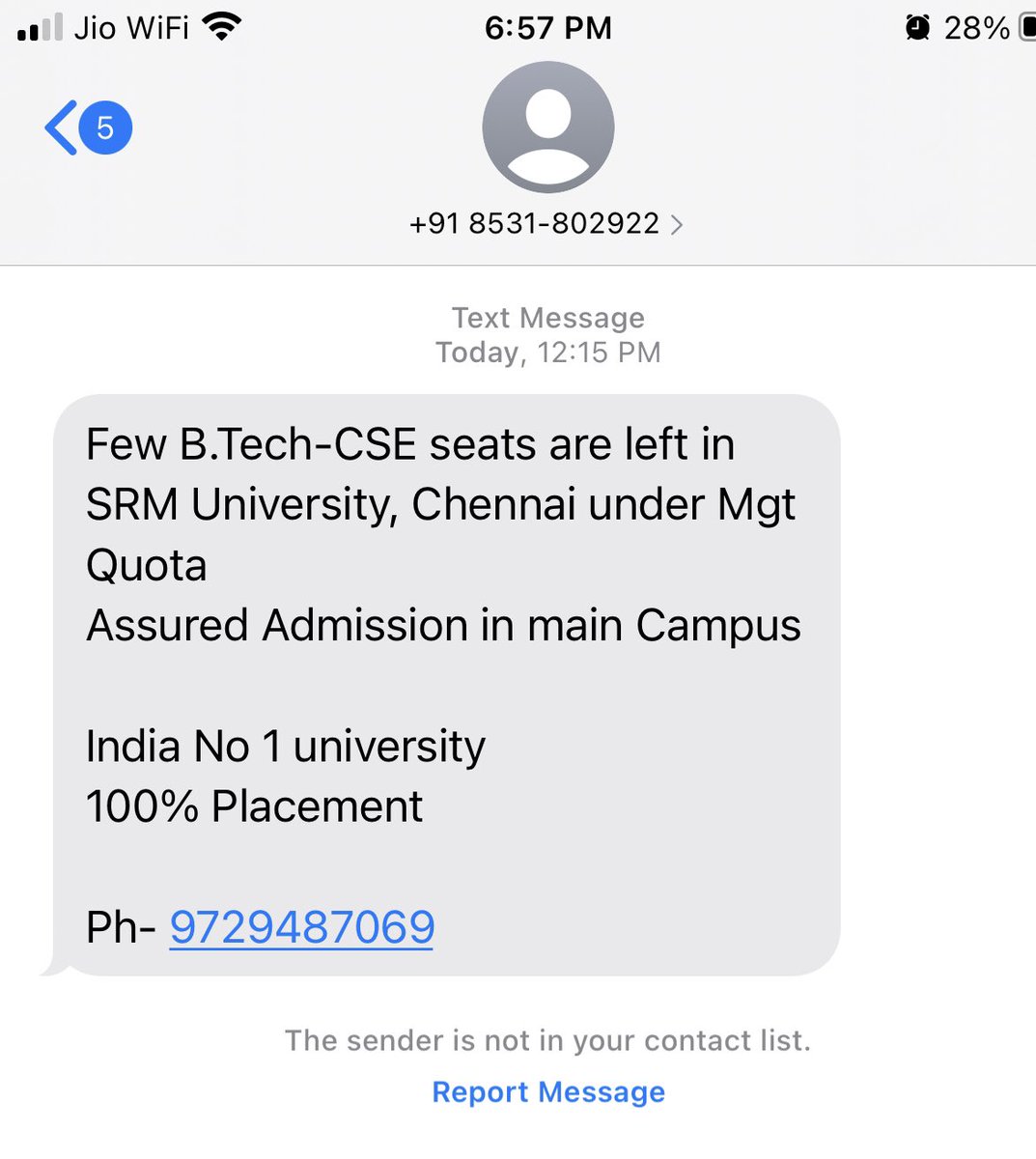 iSGodbole's tweet photo. @MumbaiPolice @ThaneCityPolice @EduMinOfIndia 

My son has appeared for JEE MAINs and is trying for his IIT/B Tech. On the backdrop of JEE MAIN entrance exam scam. I have received the attached sms kindly investigate. https://t.co/ucAGDLRjLb