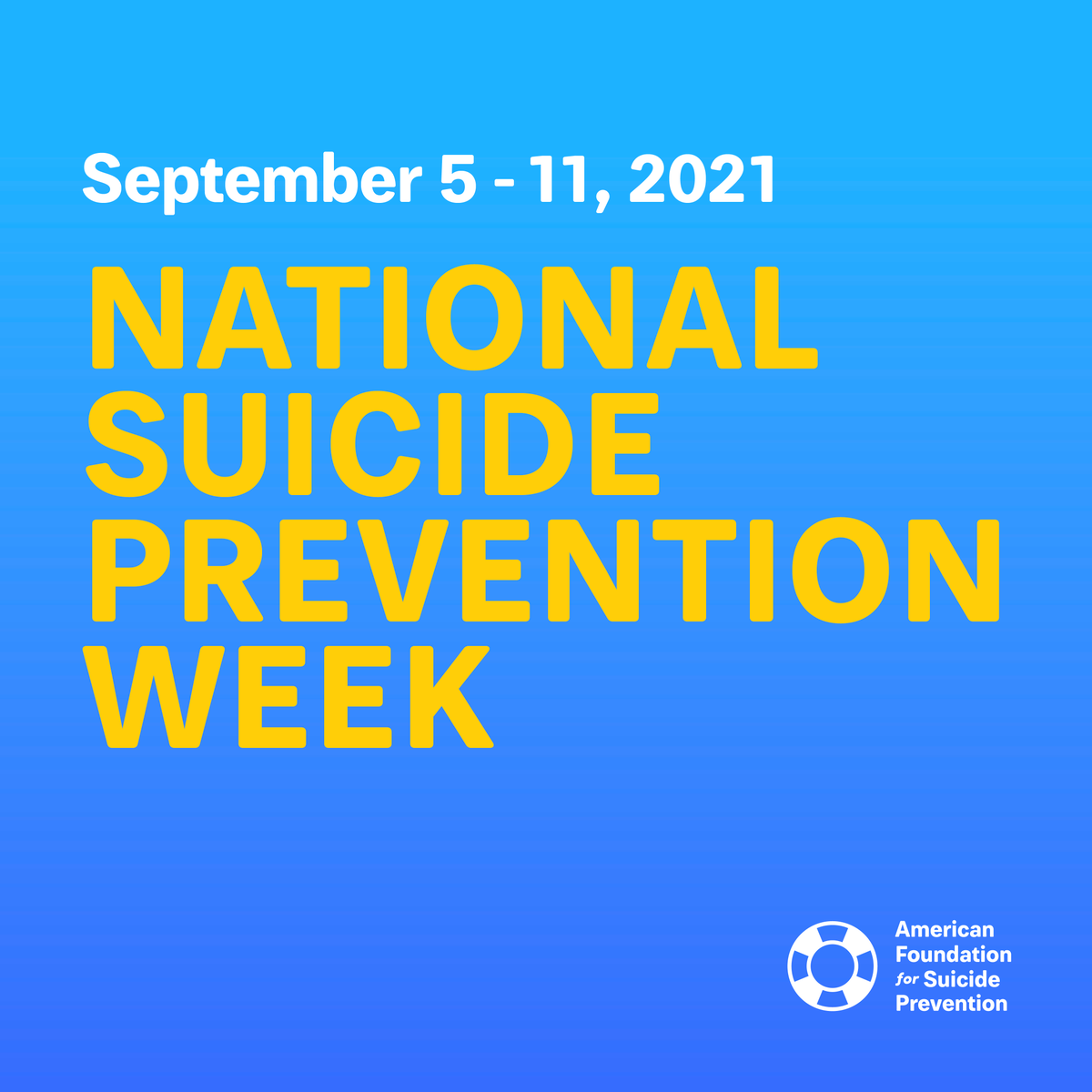 During Suicide Prevention Week, and every week, if you think someone is struggling, #BeThe1To listen and support. Together, let's #StopSuicide.

<a href="/NFL/">NFL</a> players, <a href="/NFLLegends/">NFL Legends</a>, <a href="/ProFootballHOF/">Pro Football Hall of Fame</a>-ers &amp; their loved ones have access to support if they need it: ops.nfl.com/3nLZSF3