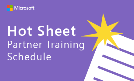 September 2021 Hot Sheet partner training schedule - #MSUSPartner Community Blog - Microsoft buff.ly/2WJotAx 
#IAMCP #MSPartner