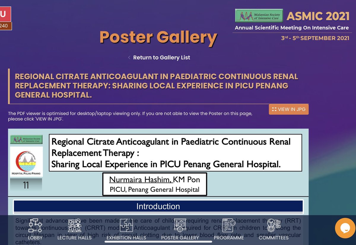 maira_hashim's tweet photo. One for the memory as trainee #PedsICU - poster for #asmic2021 Hopes to share more on RCA in future. https://t.co/N8h0BczGnh