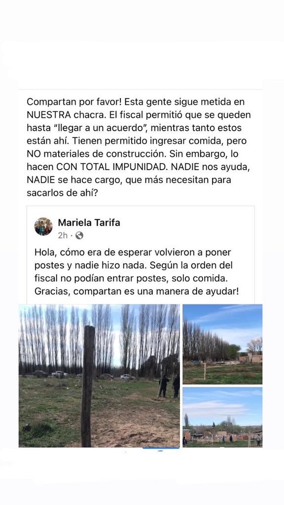 valedelbrio's tweet photo. POR FAVOR COMPARTIR ‼️ Es la chacra de mi mamá y mis tías. Estamos desesperadas! https://t.co/O6eziUI4DD