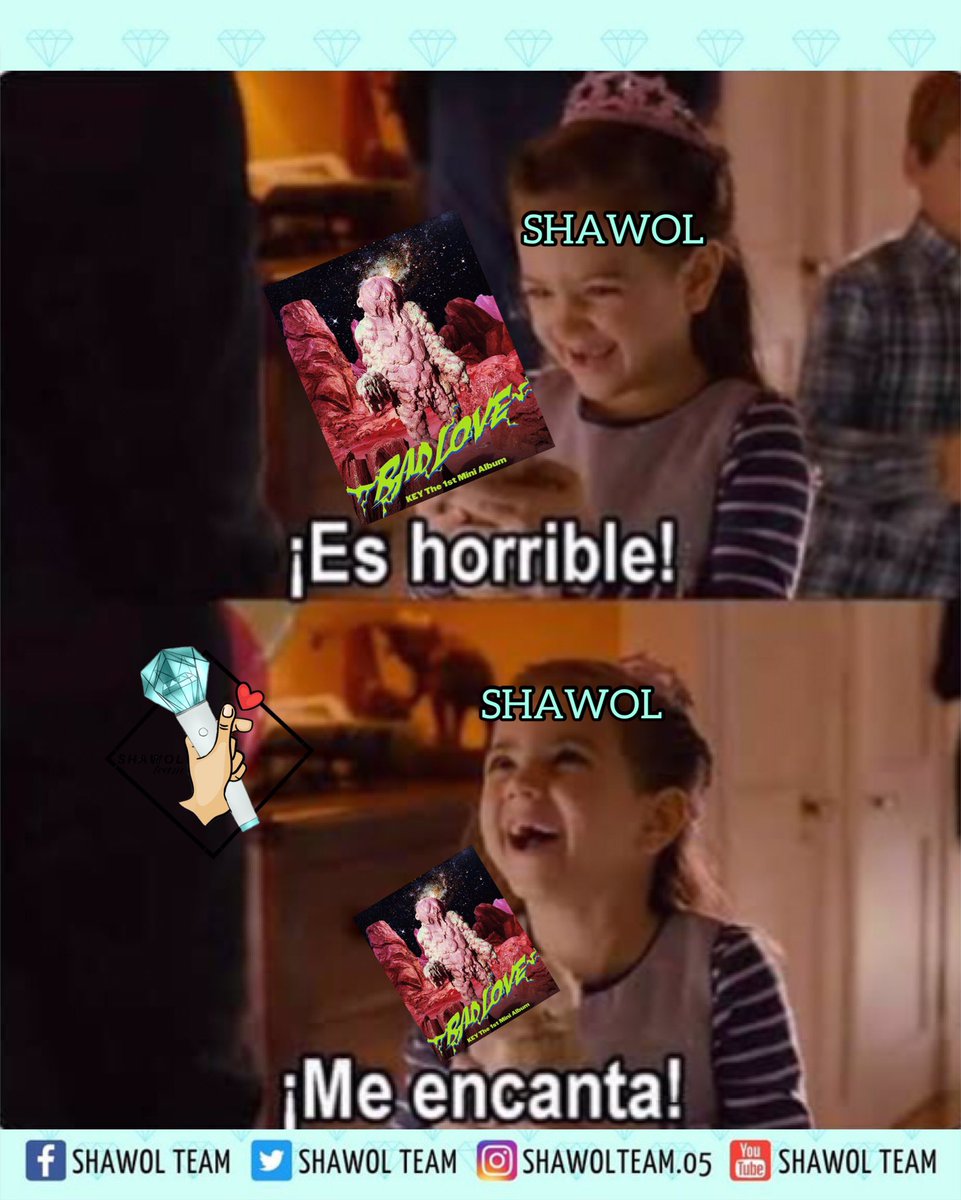Shawol_Team's tweet photo. SHAWOL después de ver la portada del álbum de Key:
Lo amo!!! 

#SHINee #5hinee #Onew #Jonghyun #Key #Minho #Taemin #ShineeMexico #Shawol #ShawolTeam #ShineeIsBack #SHINeeWorld #샤이니 #샤이니isBack #keyisback #키isBack #BadLove #온유 #종현 #키 #민호 #대민

#LaTiaShawol 🇲🇽 https://t.co/nrGZ6X81KY
