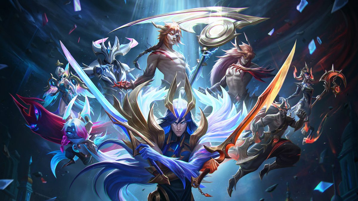 i0ki_LoL's tweet image. ⭐️GIVEAWAY⭐️

Giving away a Dawnbringer/Nightbringer skin of your choice!  To enter:

- Follow me on Twitter
- Retweet + Like this Tweet
- Tell me why you enjoy my content in the replies for an additional entry!

Any server is eligible. Good luck!