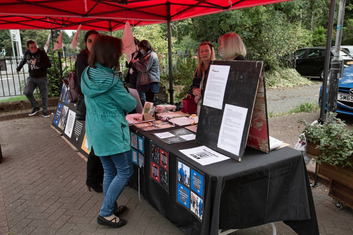 Studio_FV's tweet photo. The Fablevision-Wh•eat cafe event in #Govan on showed off the work #WoveninGovan artists @Audsvisual #AlexWilde @_kamling  @KinDonna  @AilieRutherford @tsBeall @GovanHelp @WovenArts @fablevstudios @NHSGGC @CCSE_UWS @ClydeDocks #MariupolTU @Intercult #care #femaleworkers #Covid19 https://t.co/vKaF4s9QWC