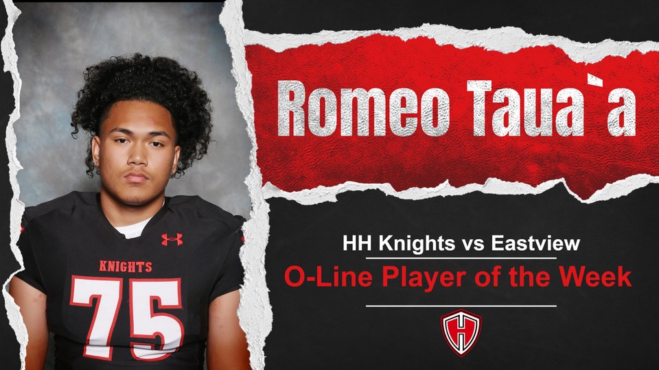 Congrats to our Offensive Lineman Player of the Game vs. East View. #reptheshield