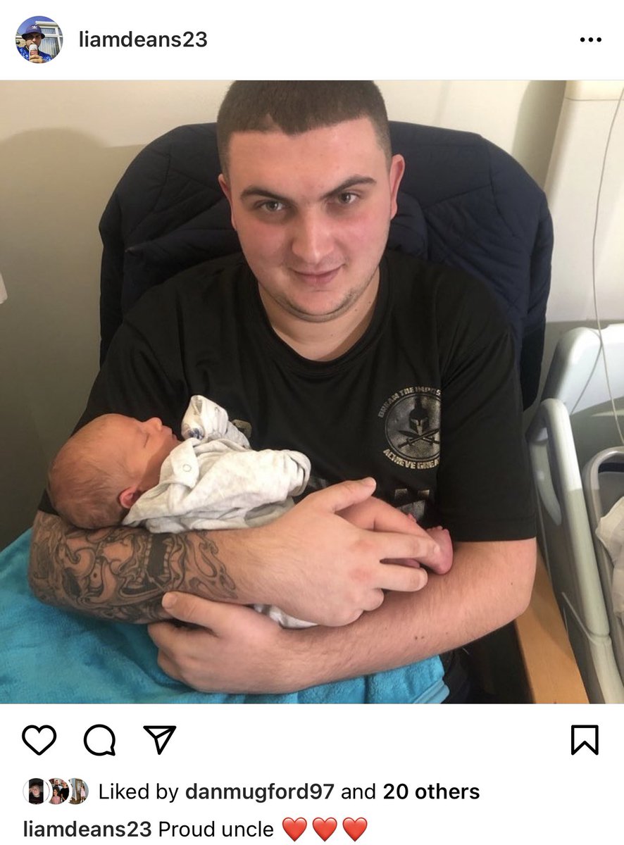 LiamDeans12's tweet photo. @StevoTheMadMan this was the best day of my life being made a uncle for the first time sporting the greatest clothing brand https://t.co/o5zqv3F1PB