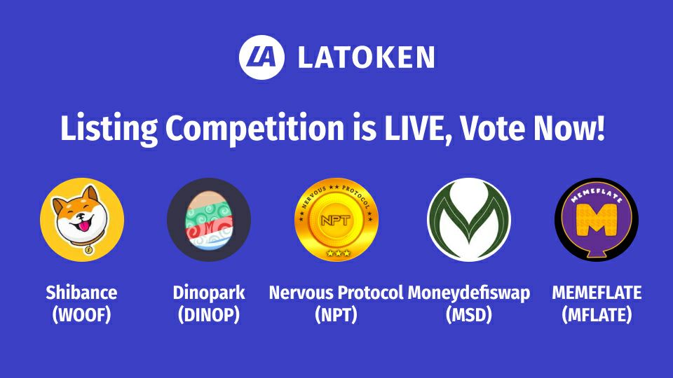 Let's go guys vote now #NPT Token

Nervous Protocol $NPT

 Vote 👉go.latoken.com/6mh