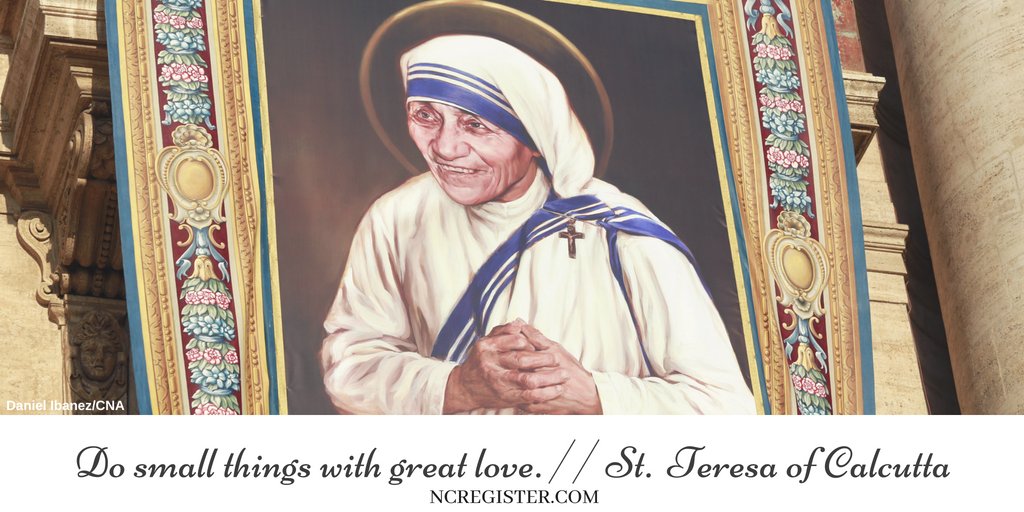 Do small things with great love. 💙
| #StTeresaofCalcutta
#MotherTeresa
