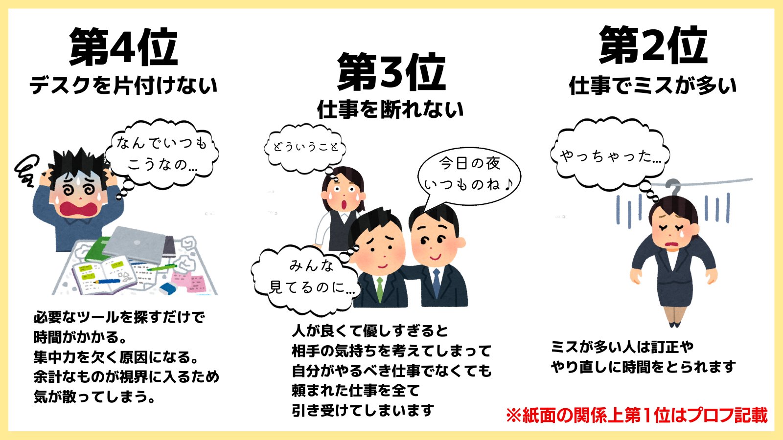 よしなり 学び楽しもう 仕事が遅い人 の特徴ワースト10 T Co 7uzzosjiru Twitter