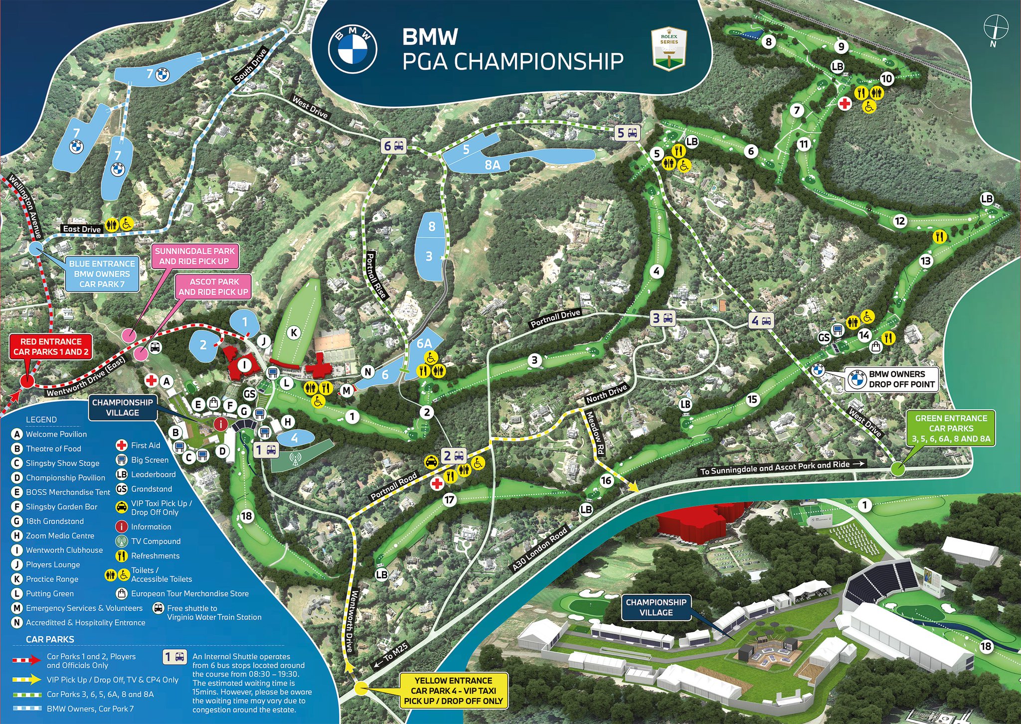 BMW PGA Championship on Twitter "🗺 2021 BMWPGA Championship Site Map. Send this to your