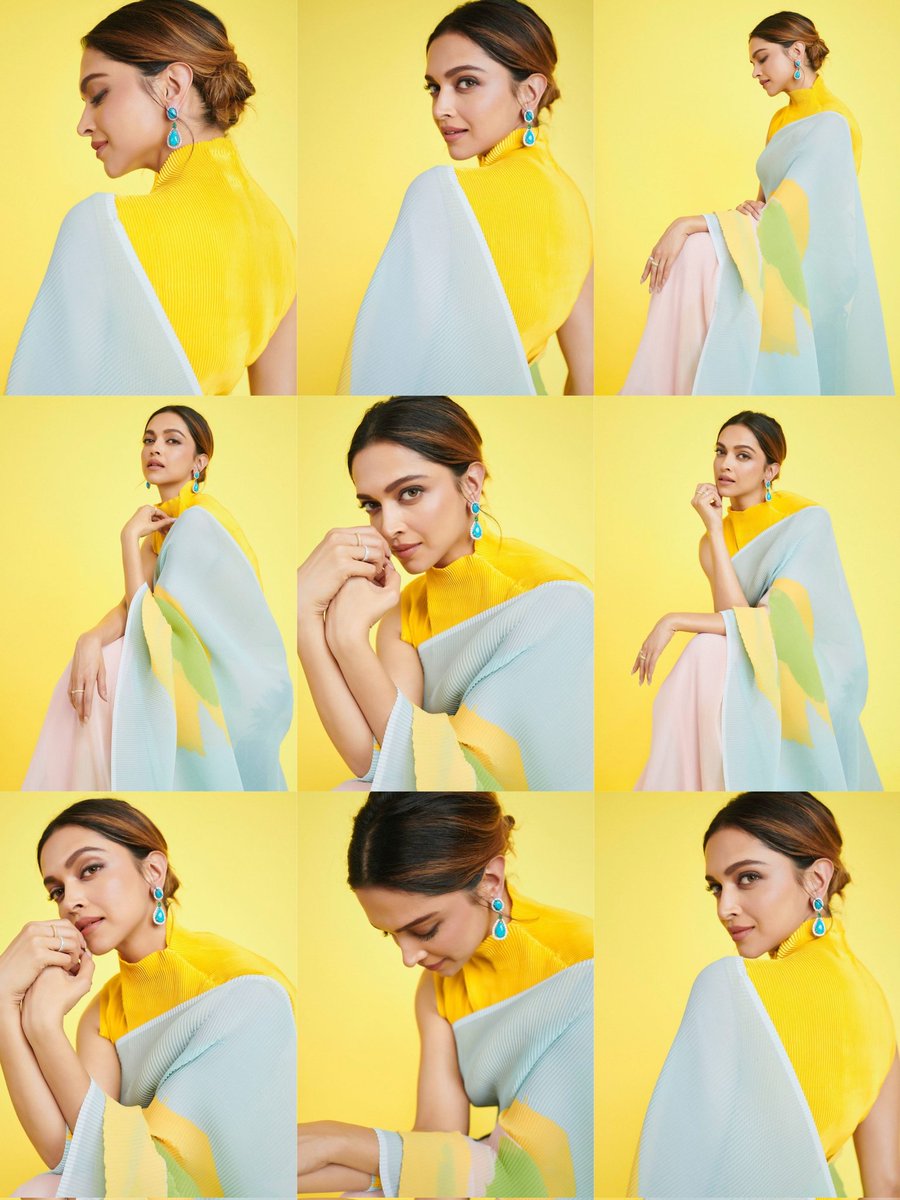 TheDeepikaFC's tweet photo. Deepika looks so beautiful, we totally loving this look with a beautiful saree and prettiest hairstyle💛🌻

#DeepikaPadukone https://t.co/jd6vZCALbJ