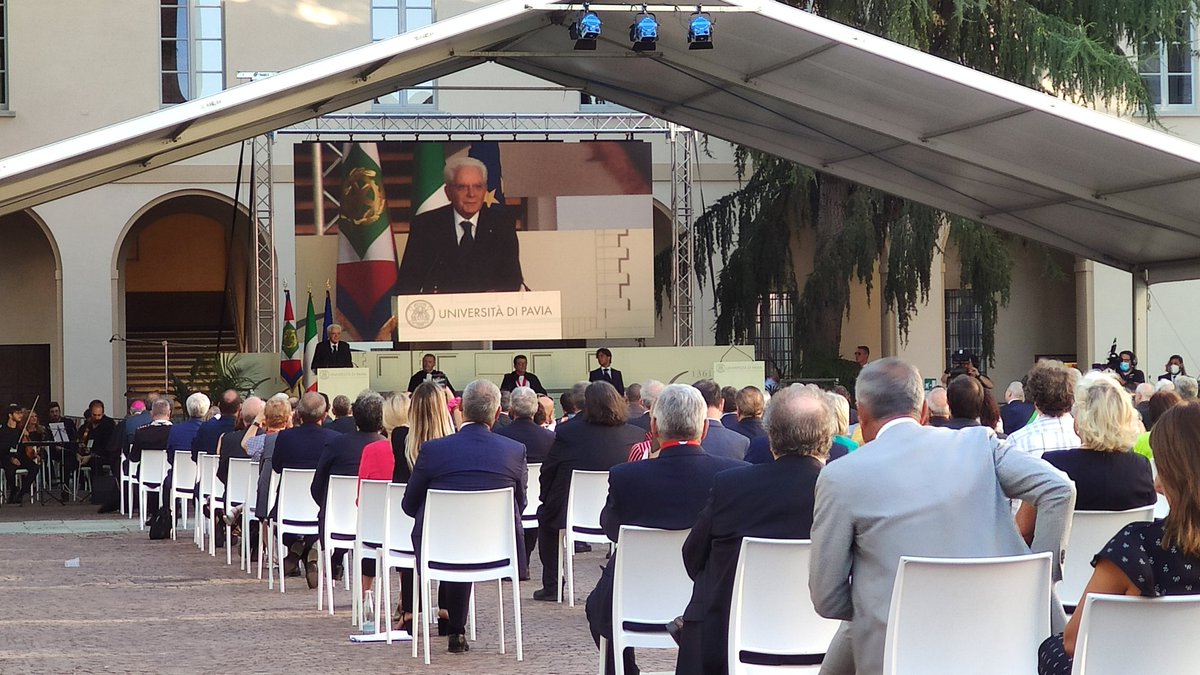 Università di Pavia (@unipv) on Twitter photo Il Presidente della Repubblica, On. Sergio Mattarella <a href="/Quirinale/">Quirinale</a>, interviene ora all'inaugurazione dell'anno accademico #unipv #Pavia per i 660 anni dalla fondazione dell'Ateneo Il Presidente della Repubblica, On. Sergio Mattarella <a href="/Quirinale/">Quirinale</a>, interviene ora all'inaugurazione dell'anno accademico #unipv #Pavia per i 660 anni dalla fondazione dell'Ateneo