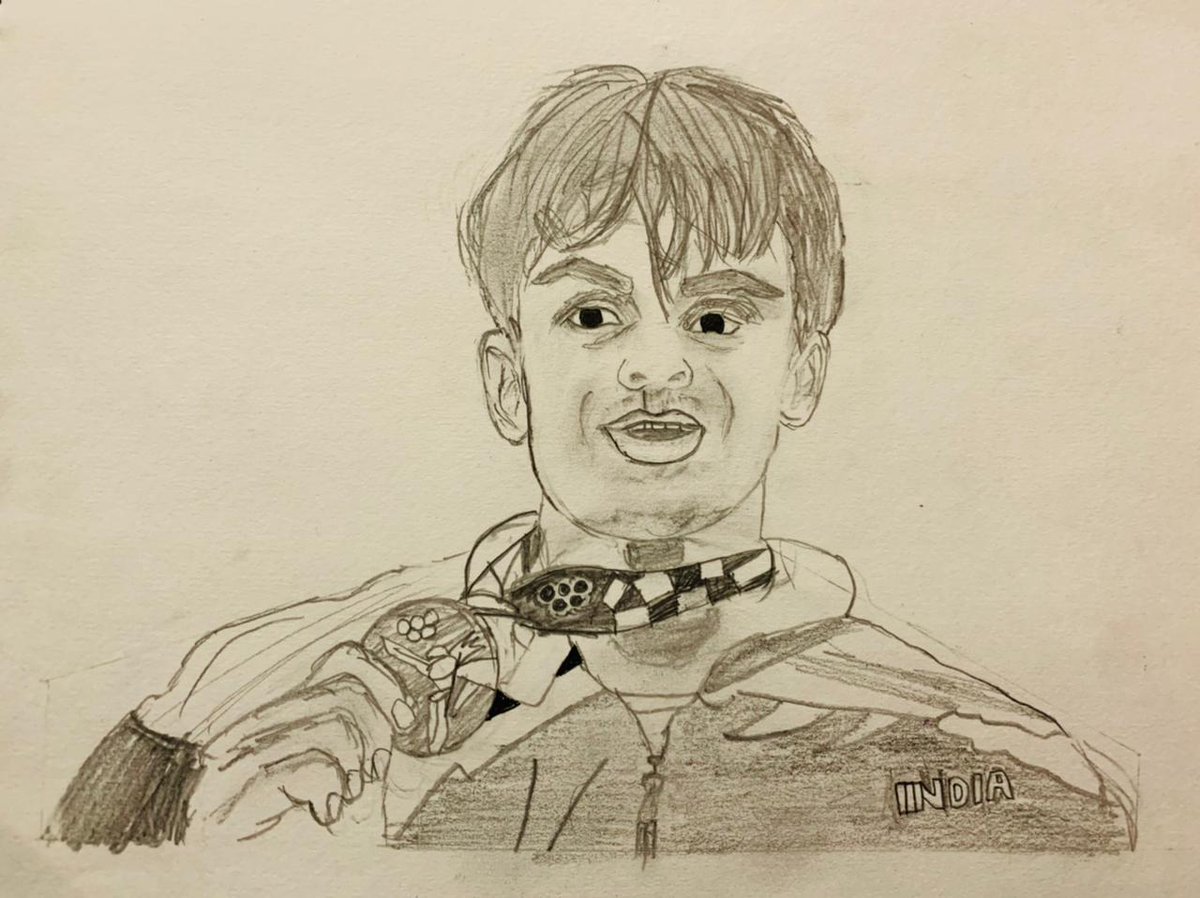 devende53911899's tweet photo. Made by my daughter Aashima @Neeraj_chopra1 https://t.co/OWk0JeOf1c