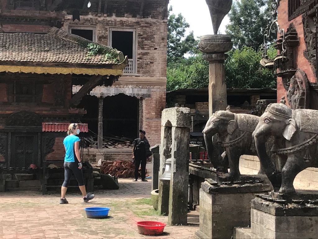 I’ve been exploring by 🚴 this weekend. Discovered the beautiful Changa Narayan temple. A lovely touch of Nepali history and culture  on a muddy 🚴 ride to Nagarkot. #explorebybike #Nepal