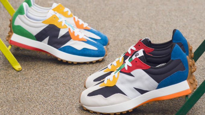 New Balance 327 ‘Captain Blue / Multi’ .99 Free Shipping
