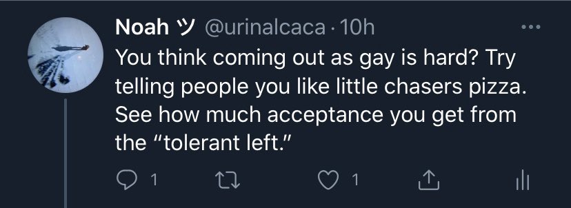 urinalcaca's tweet photo. So much for the “tolerant left” #provedmypoint https://t.co/ovG1GCIP0e