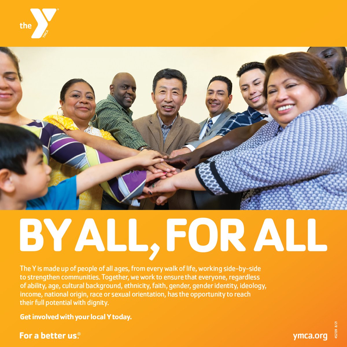 ymca's tweet photo. The Y is made up of people of all ages, from all walks of life, working side-by-side to strengthen communities. This is why we are proud to be part of the @USATODAY special edition on Race in America. https://t.co/ZhB0j5AoUa
#ForABetterUS
#ByAllForAll
๐ญ๐ฝ๐ซ๐พ๐ซ๐ซ๐ป๐ญ๐ฝ https://t.co/ICf1tJ4BIp