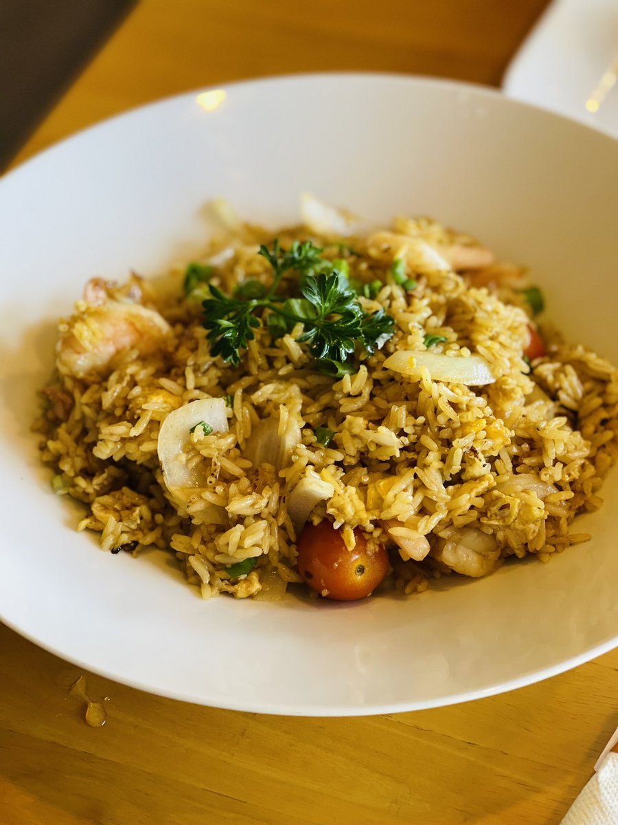 brandymford's tweet photo. Ok, but first I need to put something in my stomach! Shrimp in a blanket + fried rice sound good to me!! π€©#Tai2 https://t.co/mkSDHK773a