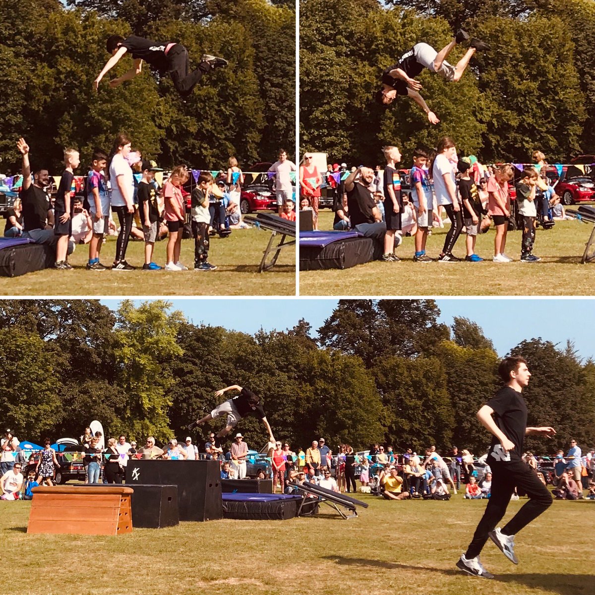 Great job <a href="/TeamKinetix/">Team Kinetix</a> ⭐️

Local parkour group showing off their moves in Castle Park for the <a href="/HeadwayEssex/">Headway Essex</a> Car Show. Impressive and terrifying at the same time 😬

#weekendvibes #charity #colchester
