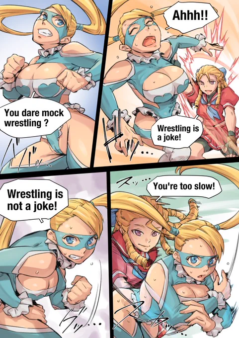 [R-18] R.MIKA vs KARIN #ストリートファイター #レインボーミカ #神月かりん #リョナ #スリーパーホールド https://t.co/vABmIlWyGx 