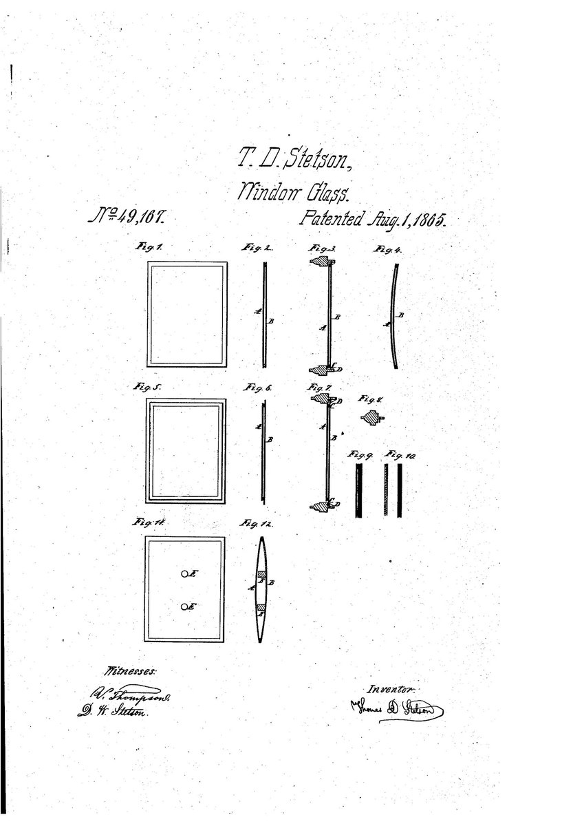 ChewytheSeal's tweet image. IMPROVEMENT IN WINDOW-GLASS - US49167A
Inventor  - T D Stetson
Granted in 1865

#TeamSeal #practicalpatent 

@ExplodingPossum @JillLum1 @Pixieprogrammer @gypsea1997 @BrazilBonny @chirpykittys @fred7722 @sil