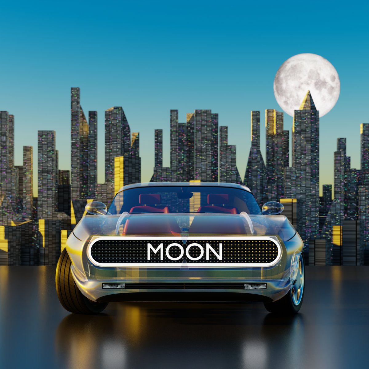 Moon Crystal Car at the city. It's time to the moon right now ! 🌊🌊🌊🤖💥

#nft #nfts #nftcollector #nftart #nftcollectibles #nftcollection