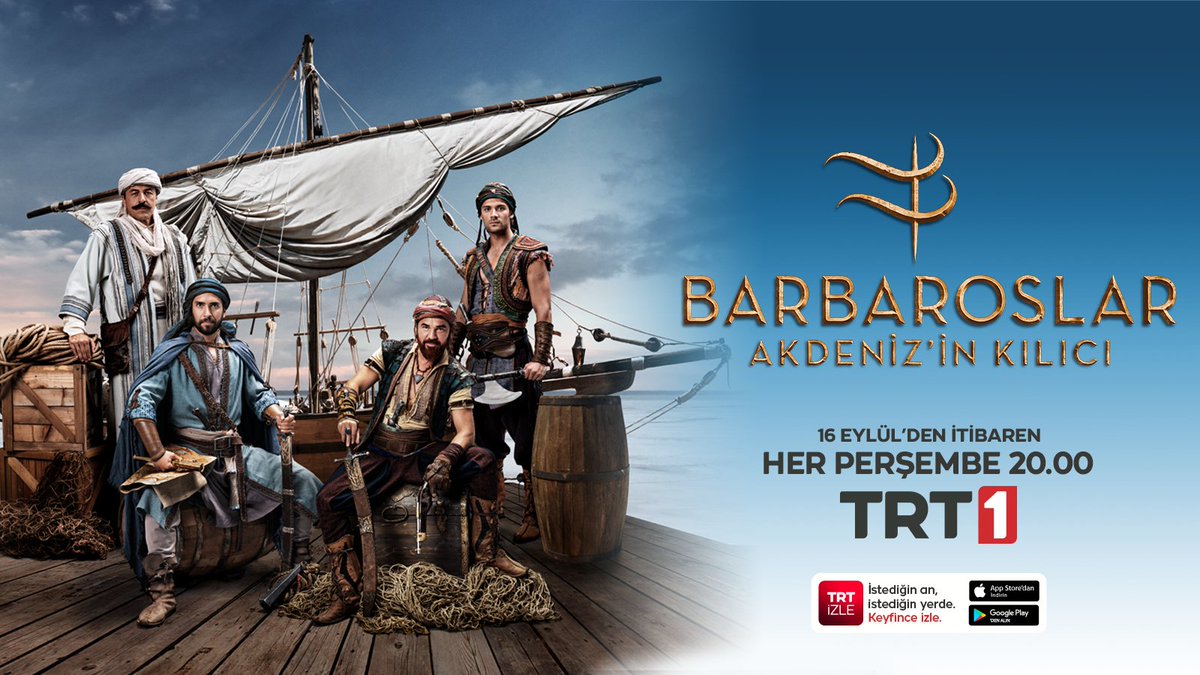 Dalgalı sularda düşmanın izini süren Barbaros kardeşler! ⚔️
Barbaros kardeşlerin destansı hikayesi #BarbaroslarAkdenizinKılıcı 16 Eylül Perşembe 20.00’de TRT 1’de!