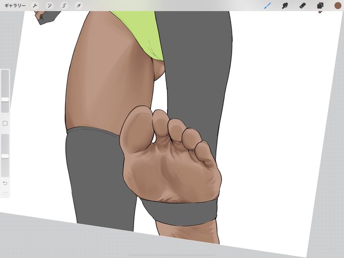 足裏塗ってたらこんな時間・・・ 